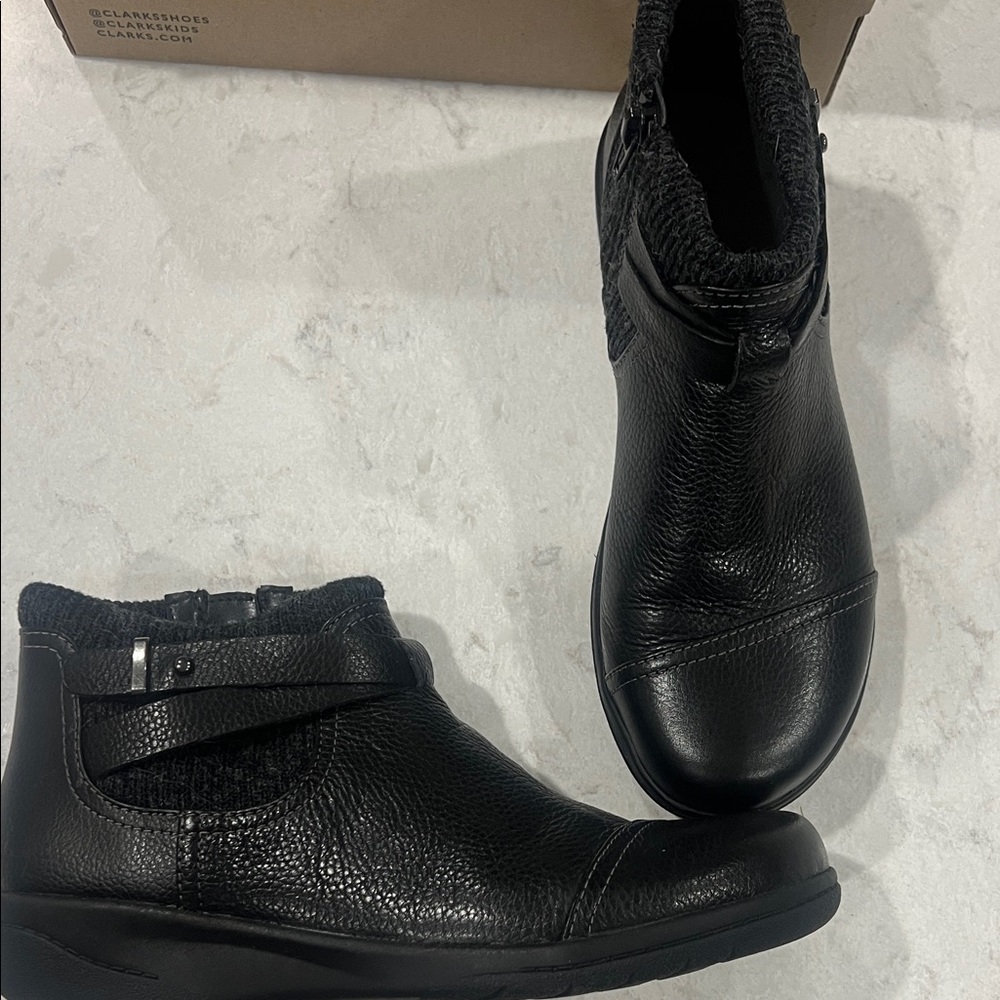 Clarks Women's Black Ankle Boots